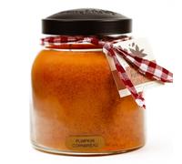 Vela perfumada en tarro de cristal - 34 onzas de calabaza, pan de maíz papa vela con tapa y fragancia fiel a la vida, fabricada en Estados Unidos, colección Keepers of The Light por A Cheerful Giver