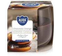 Vela perfumada en vidrio BISPOL 24H CHOCOLATE - NARANJA