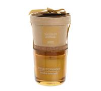 Vela perfumada Flor de azahar en vidrio naranja con recambio