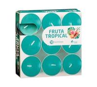 Vela perfumada Fruta Tropical Bosque Verde pequeña Caja 18 velas Pack 2