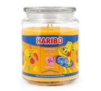 Vela perfumada Haribo Tropical Fun, vela en vidrio, frutas tropicales, hasta 100 h, 510g