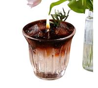 Vela Perfumada Iced Americano - 200g, Vela De Soja Sin Humo, Taza De Vidrio Con Aroma A Café | Pieza decorativa natural para el hogar, para dormitorio, baño, mesa, ajuste de meditación