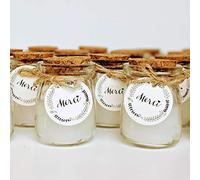 Vela perfumada - Lote de 24 velas - Cera de soja natural | Regalo pequeño para bodas, bautizos, cumpleaños, vela de Navidad, regalo de niñera - Alternative dragees boda | TE Whaka