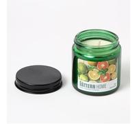 VELA PERFUMADA, MARIPOSAS, CON VASOS DE CRISTAL, .6,7 * 6,7 * 7CM, UN REGALO RELAJANTE IDEAL PARA TI Y TUS SERES QUERIDOS (Mandarina)