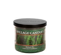 Vela perfumada Village Candle Balsam Fir, recipiente de vidrio de 17 oz, color verde medio