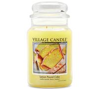 Vela perfumada Village Candle Lemon Pound Cake en frasco grande de vidrio, 590 g, color amarillo
