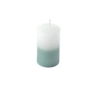Vela Pilar D5 x H8 cm Arty Tie And Dye Blanco y Celadon