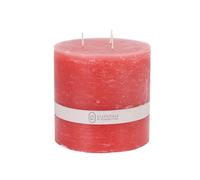 Vela Pilar Rojo Ø14x14cm con 75h de combustión