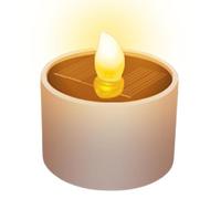 Vela Solar Para Té, Luces Solares Para Té Al Aire Libre, Impermeables, Iluminación Exterior Del Atardecer Al Amanecer, Velas LED Reutilizables Para Linterna, Jardín