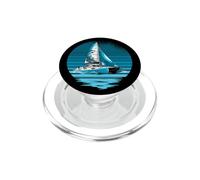 Vela-Yachting Navegando velero Marinero Barco-Catamarán PopSockets PopGrip para MagSafe