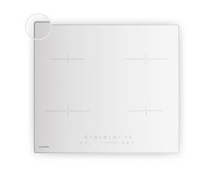 Velaire 60cm Placa de Inducción 4 Fuegos Blanco