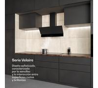 Velaire 90cm Extracción/Recirculación Campana Decorativa Negro