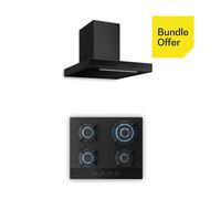 Velaire gas cooktop + chimney hood, minimalist & elegant, 60 cm