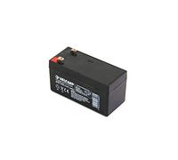 Velamp 23723 Batería Recargable Plomo, ACoplamientos Faston, 12 V, 1.3 Ah, Negro