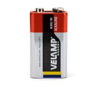 Velamp 6LR61 Blister de 1 batería alcalina 6LR61 Transistor 9V, Rojo