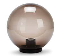 Velamp APOLUX Farola Exterior, 300 mm, Montaje E27, Compatible con LED, IP44 a Prueba de Agua, para jardín, Parques, condominios, terrazas, Fumè