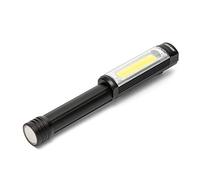 Velamp Big Daddy - Lámpara de inspección LED de 3 W con clip e imán, linterna COB de 400 lúmenes para reparación de coche, garaje, pesca de emergencia. Luz roja intermitente, negro.
