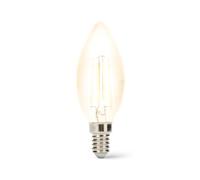 Velamp Bombilla de filamento LED, Oliva C35, 4W / 470lm, base E14, 4000K