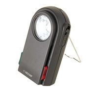 Velamp CHEMIN DE Fer 2 Lámpara de Bolsillo extraplana, 3 LED, con filtros Rojo y Verde, botón Morse, colgable, superbrillante, para Acampar en Trekking de Caza de Emergencia, Negro