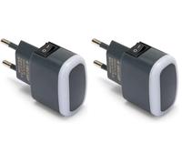 Velamp FROOT: Punto de luz LED con interruptor ON/OFF. Antracita (Paquete de 2)