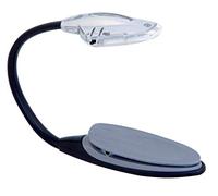 Velamp Goose Lectura, lámpara de Clip con 1 LED, no Deslumbrante, luz de Libro con Abrazadera nocturnos, Lector electrónico, niño, Kindle, Estudio, Cama, Gris