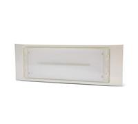 Velamp Holly - Luz de emergencia SA + SE, 140 lúmenes, autonomía de 2 horas Extra delgado: 32 mm de grosor. Interior o exterior: IP65. Montaje saliente, blanco