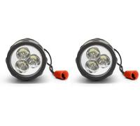 Velamp IRUB2LED Linterna De CauCho Con LED, 2 Pilas D (Paquete de 2)