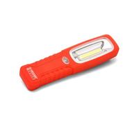Velamp IS463 - Luz de trabajo superbrillante 200 lúmenes COB LED Lámpara de inspección con gancho e imán para coche, emergencia, garaje, espeleología, camping, caza, rojo