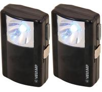 Velamp LANTERNETTE EVO Caja de LED. Lámpara de Bolsillo de Metal. Antorcha Super Brillante de 40 lúmenes. Funciona con 1 batería 3R12 o 3LR12. para Acampar, Senderismo, emergencias, hogar, Negro