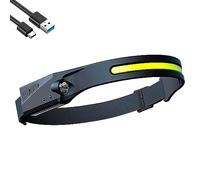 VELAMP Linterna frontal LED recargable 2 en 1 con sensor de movimiento