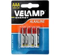 Velamp LR03 / 8BP Blister de 8 pilas alcalinas Mini Stylus LR03 AAA, 1.5V, rojo