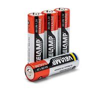 Velamp LR6 / 4BP Blister de 4 baterías alcalinas Stilo LR6 AA, 1.5V, Rojo