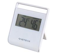 Velamp Mini estación meteorológica Digital 2 Funciones: Mide Temperatura y Humedad Interior. Termómetro Digital de Interior con Soporte. Batería incluida