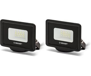 Velamp PADLIGHT5 Proyector LED SMD 10W IP65 Negro 4000K (Paquete de 2)