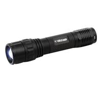 Velamp Panther Súper Brillante Linterna LED Recargable (800lm, CREE XHL). Interruptor táctico Foco Ajustable. Resistente al Agua, Ideal para la Industria y el Camping. IPX4, 10 W, Negro