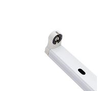Velamp PI20158 Portalámparas, luz Individual para 1 Tubo LED T8, 150cm. Conexión G13. Uso en Interiores. por Otro Lado, techos, garajes, armarios, lavanderías, Blanco