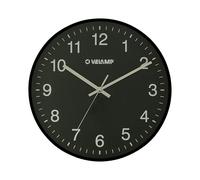Velamp Reloj de Pared Redondo de Cuarzo de 30 cm, silencioso, Moderno y de 30 cm. Números fáciles de Leer. Ideal para oficinas, Salas de Estar, cocinas, escuelas, gimnasios...