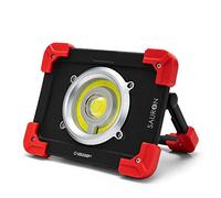 Velamp Sauron Proyector LED Recargable de 20W, con Powerbank y Soporte Ajustable. para Trabajos, garajes, Senderismo, Camping, Caza, 20 W, Rojo