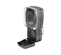 Velamp SH004 Temporizador Diario De Exterior, Ciclo toral De 24 Horas en Bloques De 15 Minutos, IP44, 10/16 A, Blanco