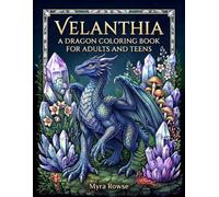 Velanthia: A Dragon Coloring Book for Adults and Teens: A Collection of Detailed Fantasy Illustrations Featuring Mystical Creatures and Epic Scenes to Color