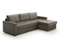 Velare Sofá cama chaise longue low cost derecha gris oscuro 226x146x85