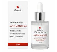 Velària Sérum Facial con Niacinamida 10%, Ácido Hialurónico y Rosa Mosqueta, 3 en 1, 30 ml antimanchas, mejora la textura de la piel.