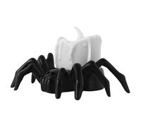 Velas araña, candelabro araña | Luces de araña sin llama de Halloween - Luces de araña espeluznantes sin llama, velas eléctricas falsas con pilas para decoración de miedo