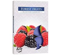 Velas aromáticas (6 unidades, aroma de frutos del bosque)