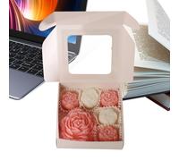 Velas Aromáticas,6 Unidades de Fragancia Natural de Peonía y Rosa,Juego de Velas Perfumadas para Centro de Mesa - Para Decoración del Hogar, Cumpleaños, Bodas, Día de San Valentín, Spa y