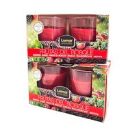 Velas aromáticas de frutas del bosque, paquete de 4 unidades, Velas Perfumadas frutos del bosque