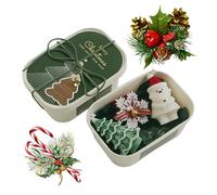 Velas Aromáticas de Navidad - Conjunto de Aromaterapia Artesanal Ligero,Velas de Aromatizadas con Esencia de Árbol de Navidad | Para Madre Familia Cumpleaños Otoño Hogar San Valentín Vacaciones Interi