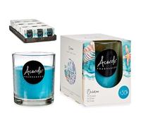 Velas Aromáticas Fragancia Océano en Vaso de Cristal +30 Horas Duración | Ambiente Cálido y Acogedor | Velas Perfumadas Para el Hogar (5 Unidades)