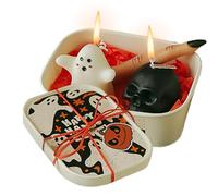 Velas Aromáticas Halloween - Velas Con Fragancias De Calabaza Fantasma Calavera Lápida Y Dedo - Fragancia Decoración Halloween Espeluznante Gótico | Decoración Hogar Dormitorio Fiesta Holiday Hallowee