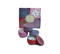 Velas Aromáticas, Juego de 4 Piezas Velas Perfumadas de Regalo Mujeres, Cera de Soja, Velas de Aromaterapia para Navidad,regalo para decoración de Navidad,Cumpleaños, San Valentín